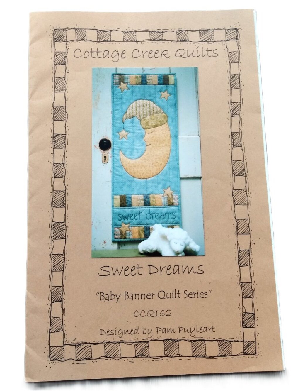Moon Wall Hanging Sewing Pattern "Sweet Dreams" Baby Banner Quilt 11.5" by 30"